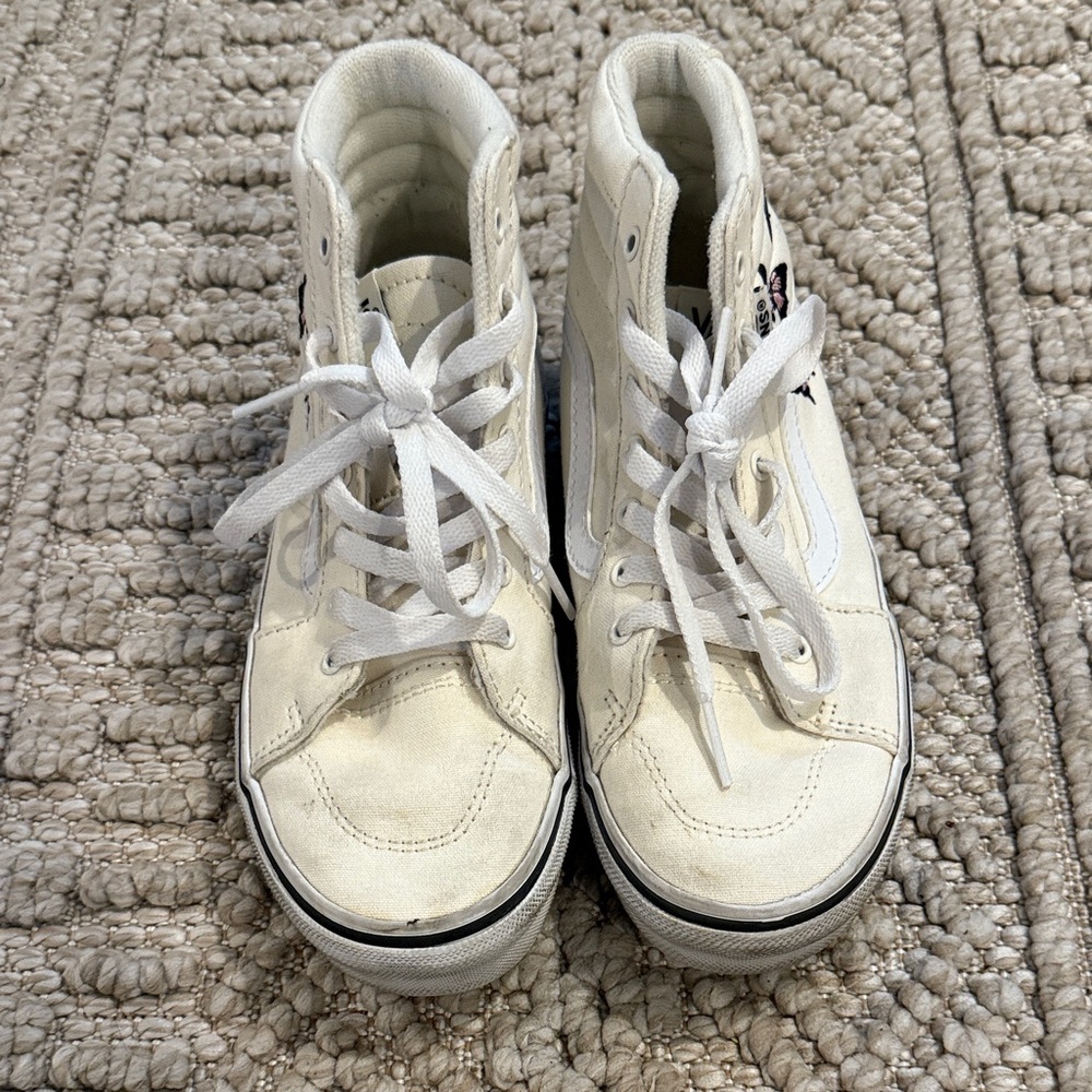Vans Kids Cream High-Top Sneakers
